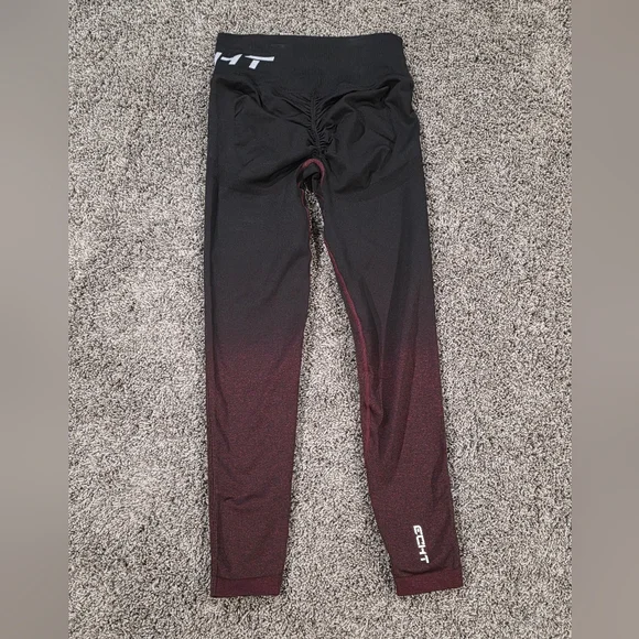 ECHT Arise Ombre Black/Red Leggings Size Medium - Picture 4 of 6